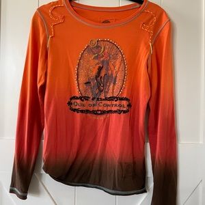 Double D Ranch embroidered beaded top size S